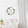 Picture of Home Wreath _GroupedProduct_Square_Canvas_Framed_