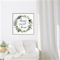 Picture of Home Wreath _GroupedProduct_Square_Canvas_Framed_