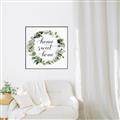 Picture of Home Wreath _GroupedProduct_Square_Canvas_Framed_