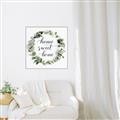 Picture of Home Wreath _GroupedProduct_Square_Canvas_Framed_