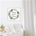 Picture of Home Wreath _GroupedProduct_Square_Canvas_Framed_