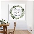 Picture of Home Wreath _GroupedProduct_Square_Canvas_Framed_