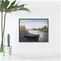 Picture of Rowing Along _GroupedProduct_Rectangle_Landscape_Canvas_Framed_