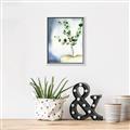 Picture of Green leaves  Pot _GroupedProduct_Rectangle_Portrait_Canvas_Framed_