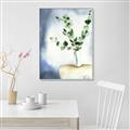 Picture of Green leaves  Pot _GroupedProduct_Rectangle_Portrait_Canvas_Framed_