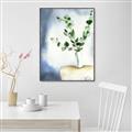 Picture of Green leaves  Pot _GroupedProduct_Rectangle_Portrait_Canvas_Framed_