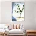 Picture of Green leaves  Pot _GroupedProduct_Rectangle_Portrait_Canvas_Framed_