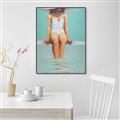 Picture of Pool Day _GroupedProduct_Rectangle_Portrait_Canvas_Framed_