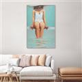 Picture of Pool Day _GroupedProduct_Rectangle_Portrait_Canvas_Framed_