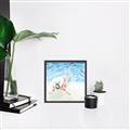 Picture of Wading at the Beach _GroupedProduct_Square_Canvas_Framed_