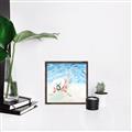 Picture of Wading at the Beach _GroupedProduct_Square_Canvas_Framed_