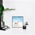 Picture of Wading at the Beach _GroupedProduct_Square_Canvas_Framed_