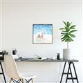 Picture of Wading at the Beach _GroupedProduct_Square_Canvas_Framed_