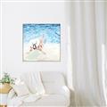 Picture of Wading at the Beach _GroupedProduct_Square_Canvas_Framed_