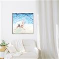 Picture of Wading at the Beach _GroupedProduct_Square_Canvas_Framed_