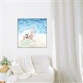 Picture of Wading at the Beach _GroupedProduct_Square_Canvas_Framed_