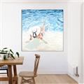 Picture of Wading at the Beach _GroupedProduct_Square_Canvas_Framed_