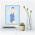 Picture of Swim Competition II  _GroupedProduct_Rectangle_Portrait_Canvas_Framed_