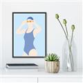Picture of Swim Competition II  _GroupedProduct_Rectangle_Portrait_Canvas_Framed_