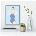 Picture of Swim Competition II  _GroupedProduct_Rectangle_Portrait_Canvas_Framed_