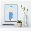 Picture of Swim Competition II  _GroupedProduct_Rectangle_Portrait_Canvas_Framed_