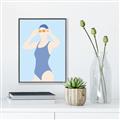 Picture of Swim Competition II  _GroupedProduct_Rectangle_Portrait_Canvas_Framed_