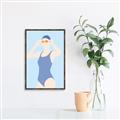 Picture of Swim Competition II  _GroupedProduct_Rectangle_Portrait_Canvas_Framed_
