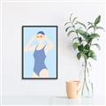 Picture of Swim Competition II  _GroupedProduct_Rectangle_Portrait_Canvas_Framed_