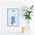 Picture of Swim Competition II  _GroupedProduct_Rectangle_Portrait_Canvas_Framed_