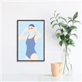 Picture of Swim Competition II  _GroupedProduct_Rectangle_Portrait_Canvas_Framed_