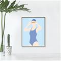 Picture of Swim Competition II  _GroupedProduct_Rectangle_Portrait_Canvas_Framed_