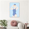 Picture of Swim Competition II  _GroupedProduct_Rectangle_Portrait_Canvas_Framed_