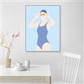 Picture of Swim Competition II  _GroupedProduct_Rectangle_Portrait_Canvas_Framed_