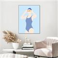 Picture of Swim Competition II  _GroupedProduct_Rectangle_Portrait_Canvas_Framed_