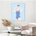 Picture of Swim Competition II  _GroupedProduct_Rectangle_Portrait_Canvas_Framed_