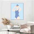 Picture of Swim Competition II  _GroupedProduct_Rectangle_Portrait_Canvas_Framed_