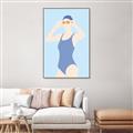 Picture of Swim Competition II  _GroupedProduct_Rectangle_Portrait_Canvas_Framed_