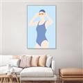 Picture of Swim Competition II  _GroupedProduct_Rectangle_Portrait_Canvas_Framed_