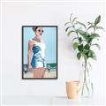 Picture of Beach Walk  _GroupedProduct_Rectangle_Portrait_Canvas_Framed_