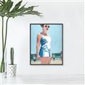 Picture of Beach Walk  _GroupedProduct_Rectangle_Portrait_Canvas_Framed_