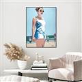 Picture of Beach Walk  _GroupedProduct_Rectangle_Portrait_Canvas_Framed_