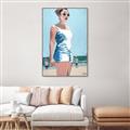 Picture of Beach Walk  _GroupedProduct_Rectangle_Portrait_Canvas_Framed_