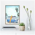 Picture of Surf board _GroupedProduct_Rectangle_Portrait_Canvas_Framed_