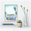 Picture of Surf board _GroupedProduct_Rectangle_Portrait_Canvas_Framed_