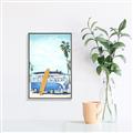 Picture of Surf board _GroupedProduct_Rectangle_Portrait_Canvas_Framed_