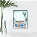Picture of Surf board _GroupedProduct_Rectangle_Portrait_Canvas_Framed_