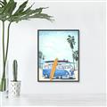 Picture of Surf board _GroupedProduct_Rectangle_Portrait_Canvas_Framed_