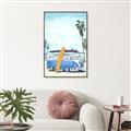 Picture of Surf board _GroupedProduct_Rectangle_Portrait_Canvas_Framed_