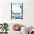 Picture of Surf board _GroupedProduct_Rectangle_Portrait_Canvas_Framed_