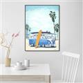 Picture of Surf board _GroupedProduct_Rectangle_Portrait_Canvas_Framed_